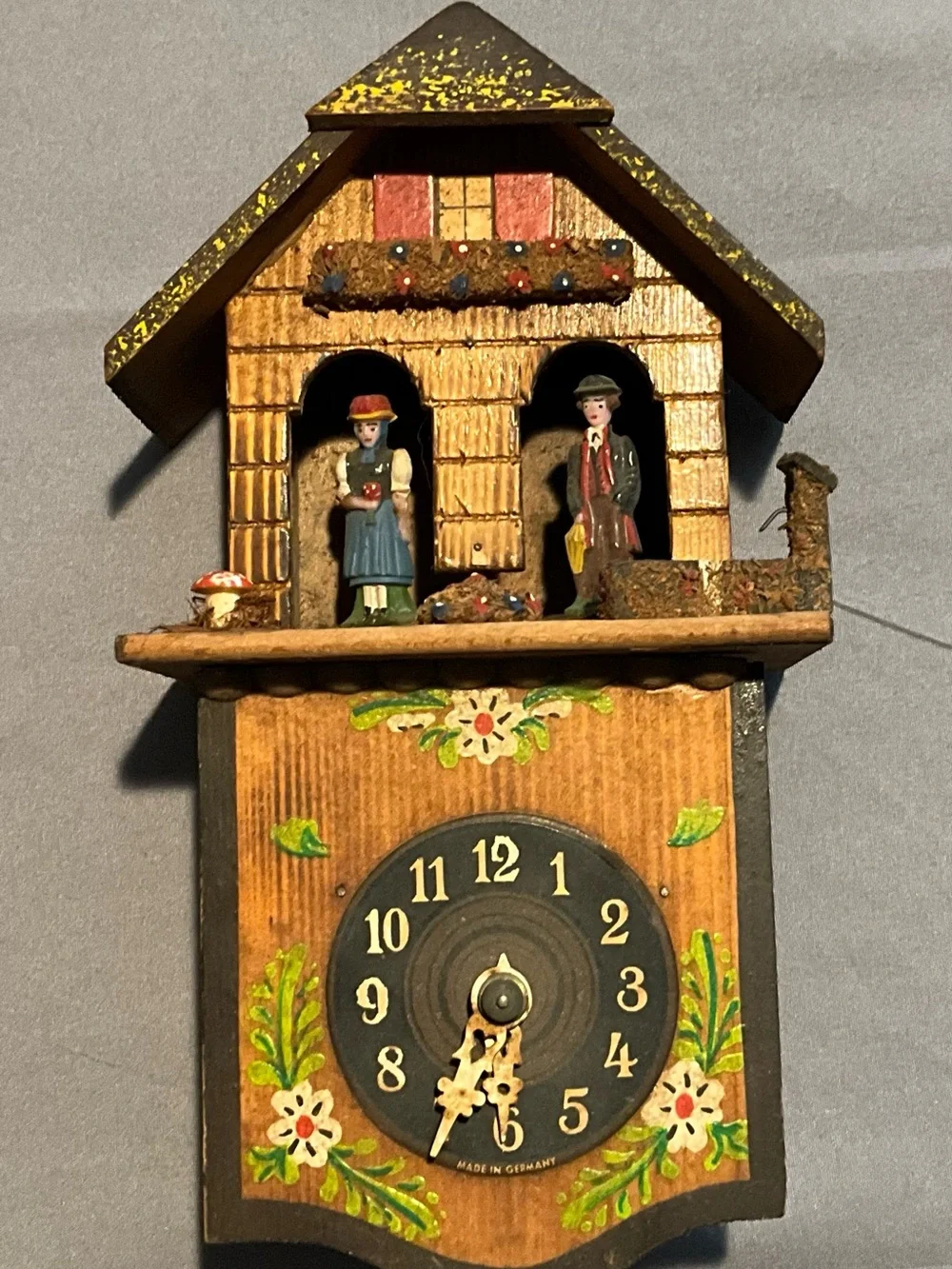 Vintage Made in Germany Non Working Cuckoo Clock Home Decor Or Repair